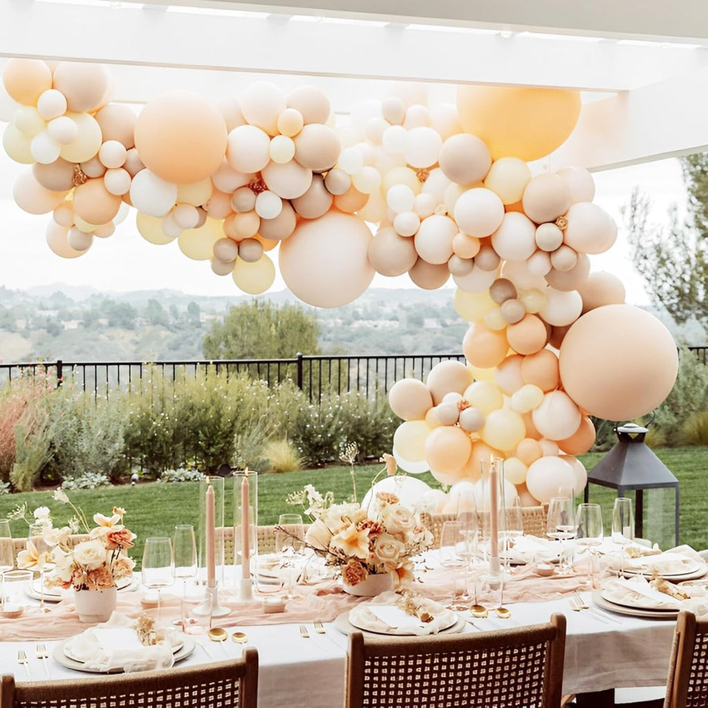 Voircoloria Blush Balloons - 66-Pack 12-Inch Nude Latex Balloons for Weddings, Graduations & Parties