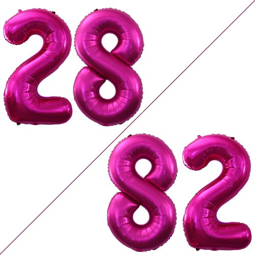 GOER 28-Inch Jumbo Foil Balloons - Perfect for 28th Birthday Party Decorations | Bright Peach