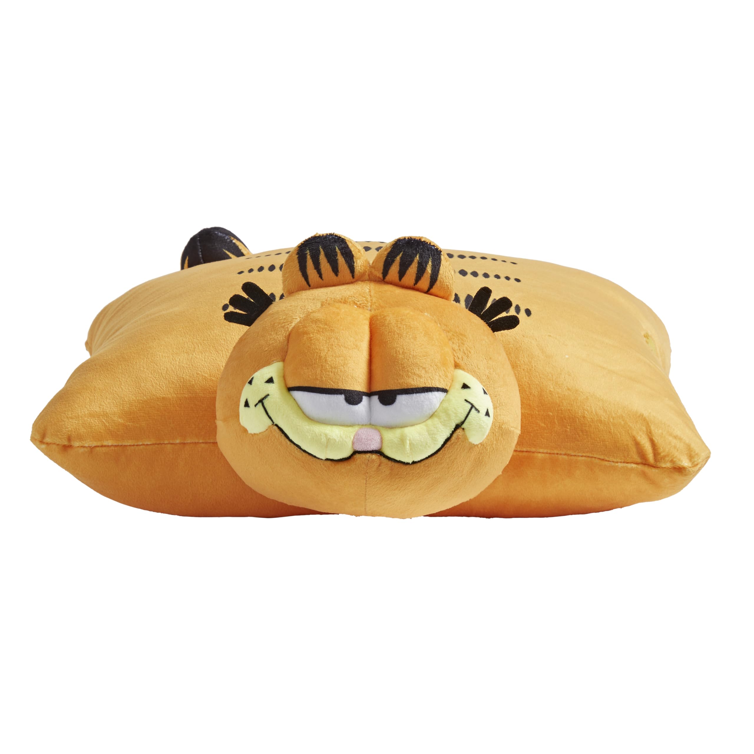 Pillow Pets Garfield Stuffed Animal 17 Inch Travel Size Airplane Plush Machine Washable Plushie Gift for Toddlers, Kids, and Teens