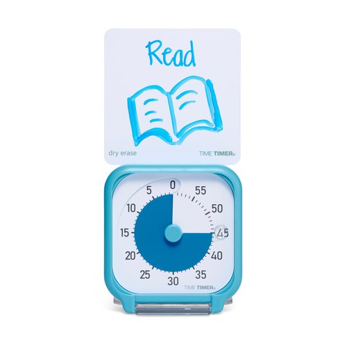 Time Timer 3 Inch Visual Timer – 60-Minute Quiet Portable Countdown Timer for Kids, Teachers, Students & Adults – Helps with Focus, Transitions, ADHD, Autism & Time Blindness – (Blue & White)