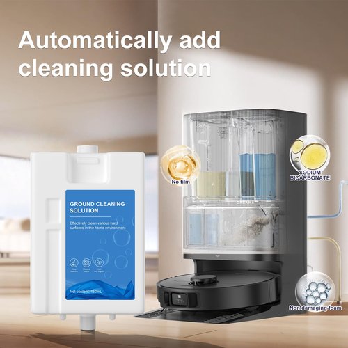 2Pcs Compatible with Dreame Cleaning Solution, Multi-Surface Floor Cleaning Solution Compatible with Dreame L20 Ultra Robot Vacuum (31.74 Fl Oz) (2 bottle)