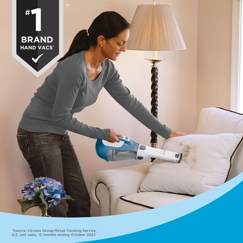 BLACK+DECKER AdvancedClean Handheld Vacuum - Cordless, Compact Design with Crevice Tool & Charging Station