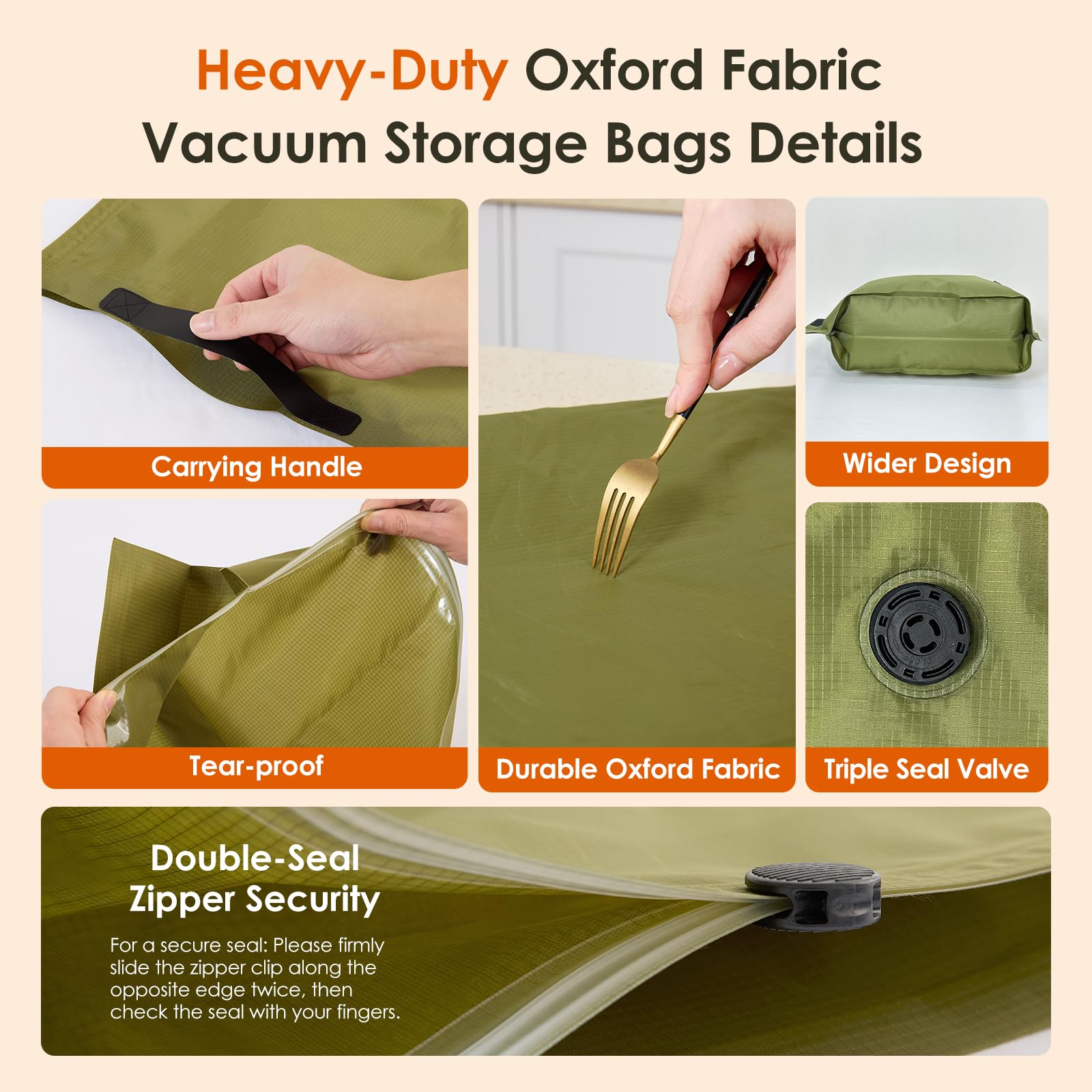 Bfhosehold Heavy Duty Vacuum Storage Bags with Electric Pump & Hand Compression, 4 Pack Vacuum Seal Bags for Clothing, Bedding, Space Saver Bags Includes Smart QR Code for Inventory Tracking
