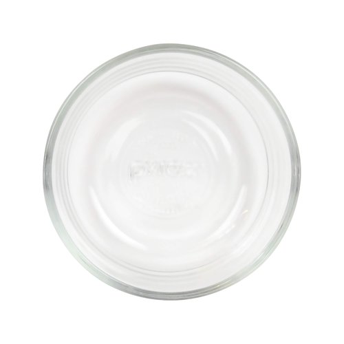 Pyrex 7202 1-Cup Glass Bowls & 7202-PC White Lids (4-Pack) - Made in USA