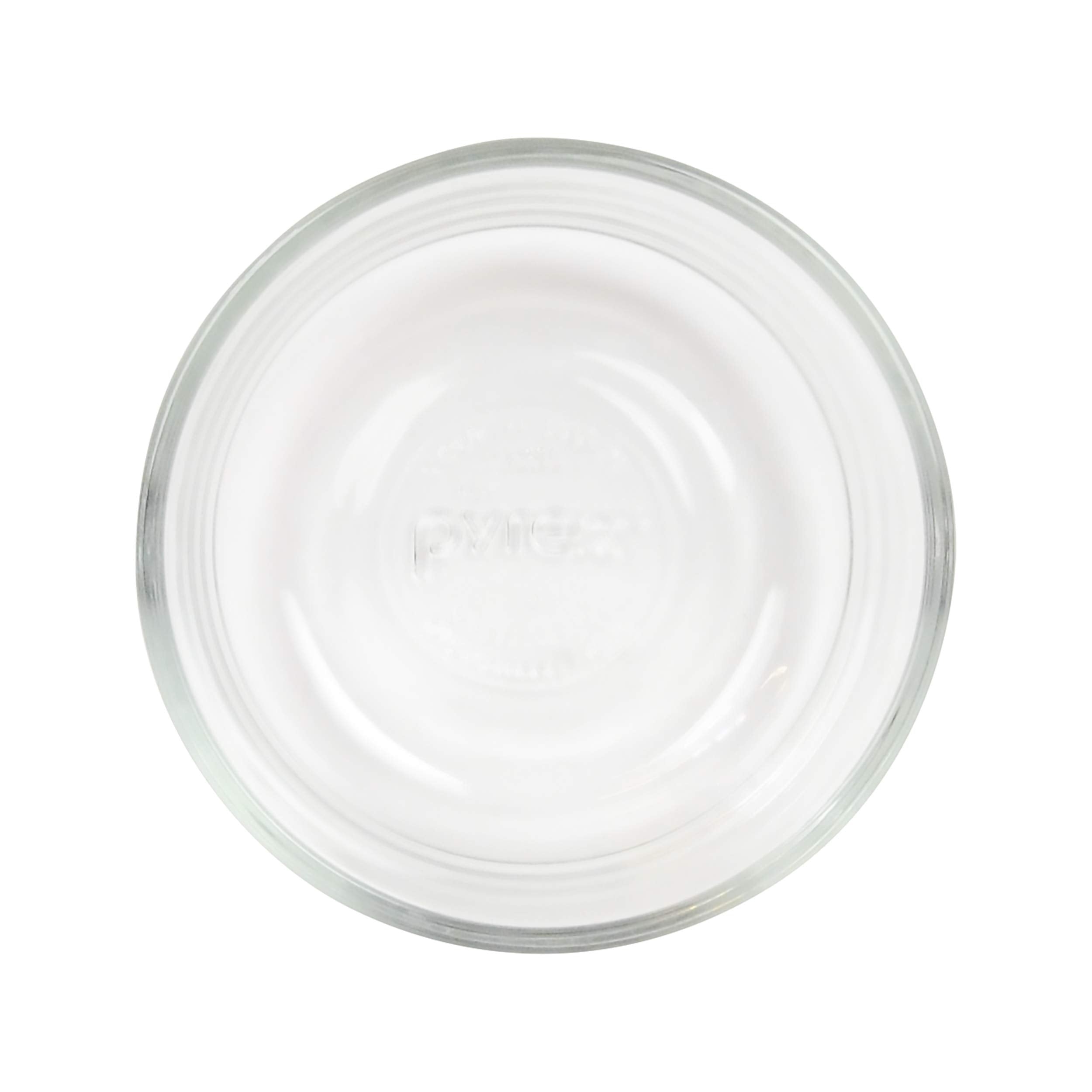 Pyrex 7202 1-Cup Glass Bowl & 7202-PC Dark Blue Lid (4-Pack) - Made in USA