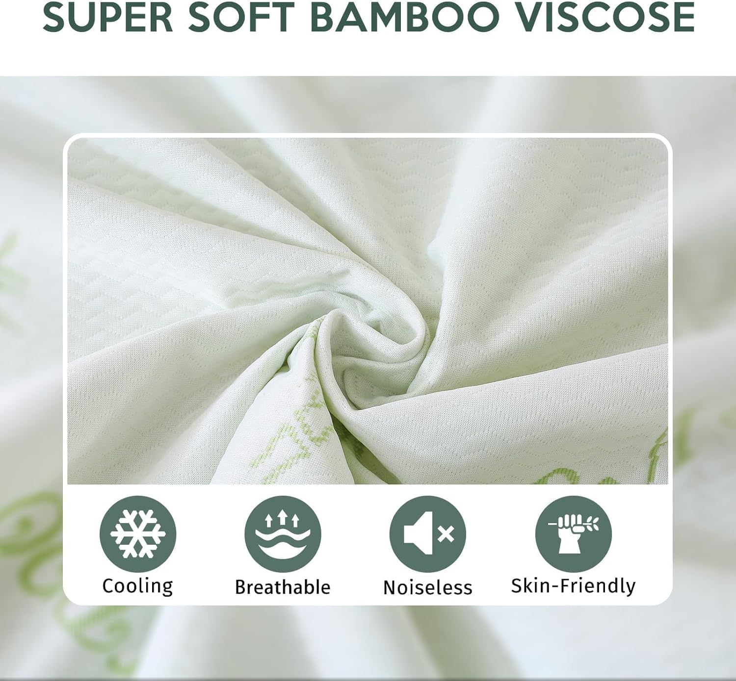 MUXHOMO Premium Waterproof Queen Mattress Protector - Breathable Cooling Cover with Deep Pocket (8"-21")