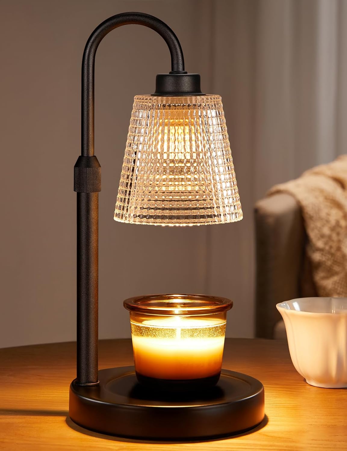 Skiennix Candle Warmer Lamp - Dimmable & Adjustable Height | Perfect for Jar Candles & Wax Melts