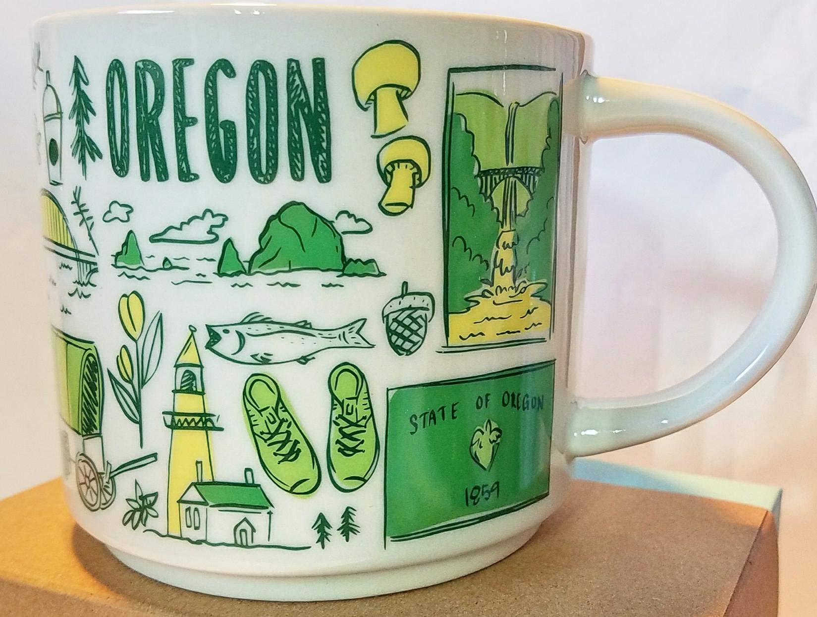 Starbucks Been There Across the Globe Series Mug 14 oz OREGON