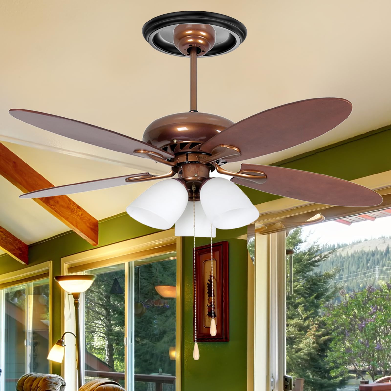 ELFCAB 2 Pack Black Molded Nylon Ceiling Medallion for Light Fixtures and Ceiling Fans 10"OD x 4"ID x 1"P (Fits Canopies up to7-1/4")