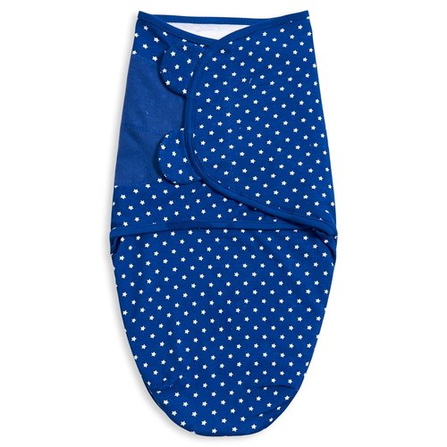 Bubble Bear Baby Swaddle 3-Pack | Adjustable Newborn Blankets for 0-3 Months - Blue