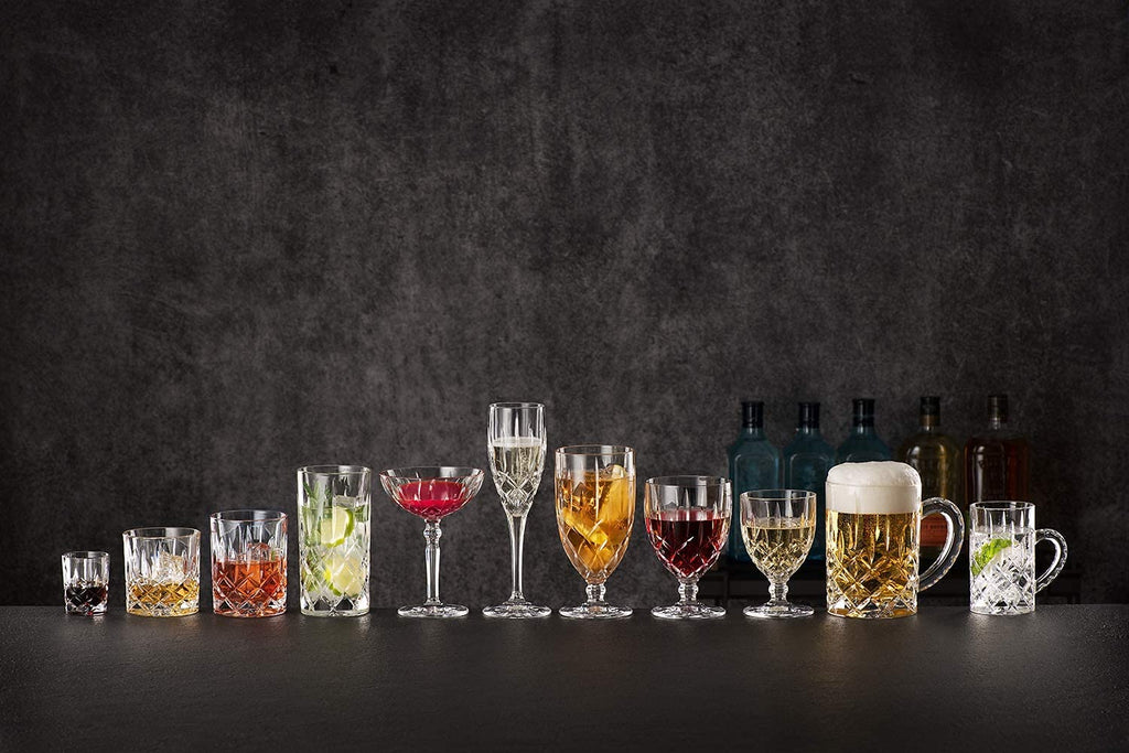Nachtmann Noblesse Collection Whiskey Glass, Set of 4 Crystal Clear Glasses, 4-Inch Tumbler for Scotch, Cocktail, Liquor, or Bourbon, 10-Ounce, dishwasher safe
