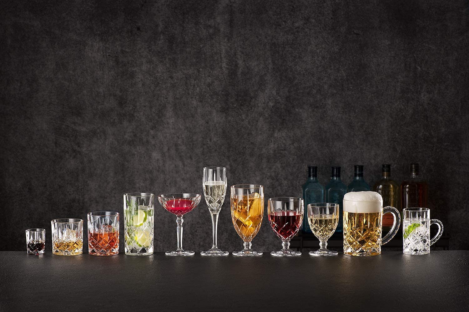 Nachtmann Noblesse Collection Whiskey Glass, Set of 4 Crystal Clear Glasses, 4-Inch Tumbler for Scotch, Cocktail, Liquor, or Bourbon, 10-Ounce, dishwasher safe