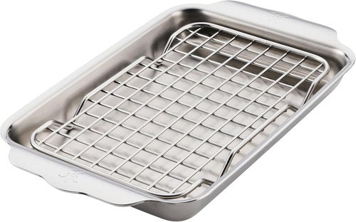 Hestan OvenBond Provisions - Mini Eighth Sheet Pan & Rack Set | Tri-Ply Stainless Steel (6 x 9")