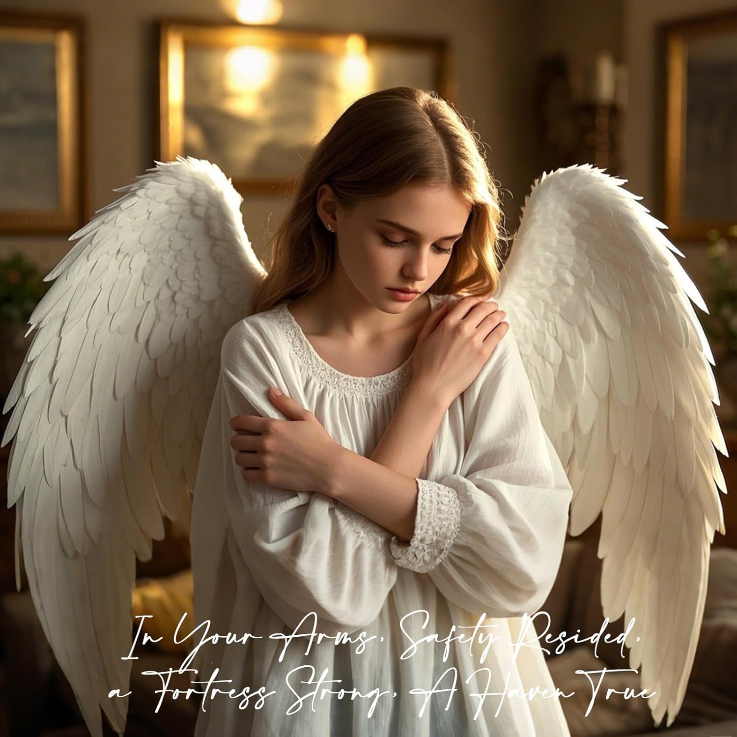 NAN ZAI NAN FANG Sympathy Angel Figurines - Hand-Painted Resin Statues for Loss of Loved Ones | Bereavement Gifts