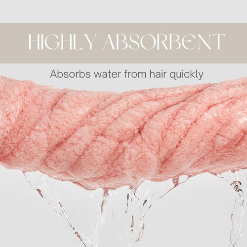 LCBD Microfiber Hair Towel Wrap for Kids, Pink Cat Dry Hair Cap Suck Water, Absorbent Quick Girls Boys Hair Drying Towel, Lightweight Bouncy Hat Headscarf