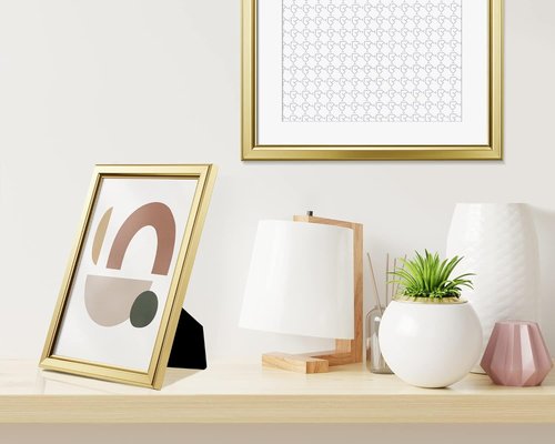 LaVie Home 4x6 Picture Frames - Set of 12 Gold Frames with High Definition Glass for Wall & Table Display