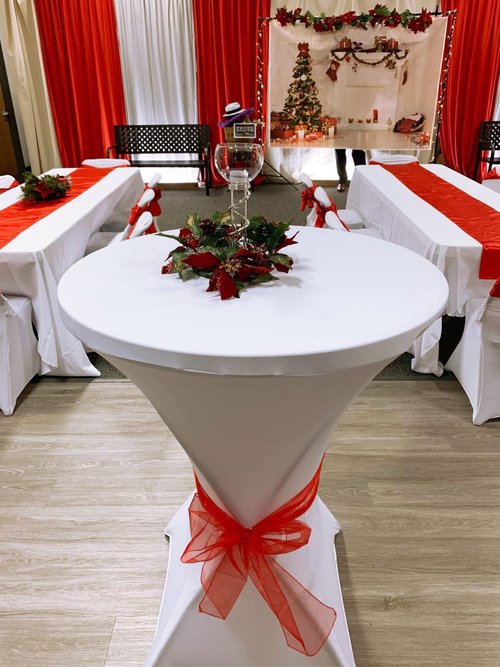 Tina's 10 Pack 32x43 Inch Highboy Spandex Cocktail Table Covers White, Cocktail Table Tablecloth, Fitted Stretch Cocktail Tablecloth for Round Tables (10PC 32X43 White)