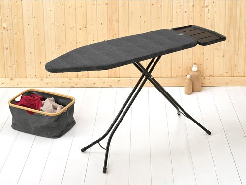 Brabantia Ironing Board - XL Steam Unit Holder, Adjustable Height, Denim Black, 49 x 18 Inches
