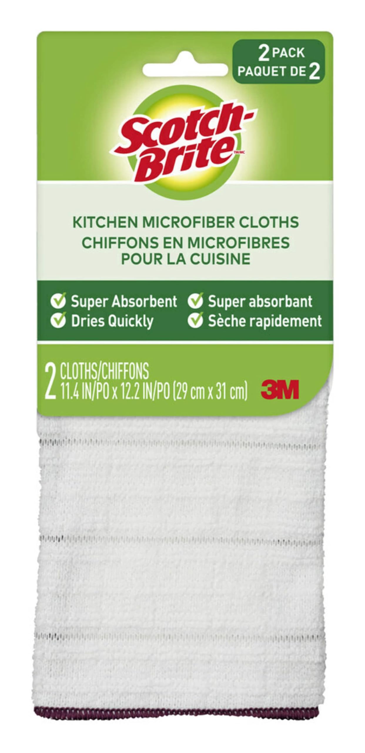 Scotch Brite Kitchen Microfiber Cloth - 2 ea