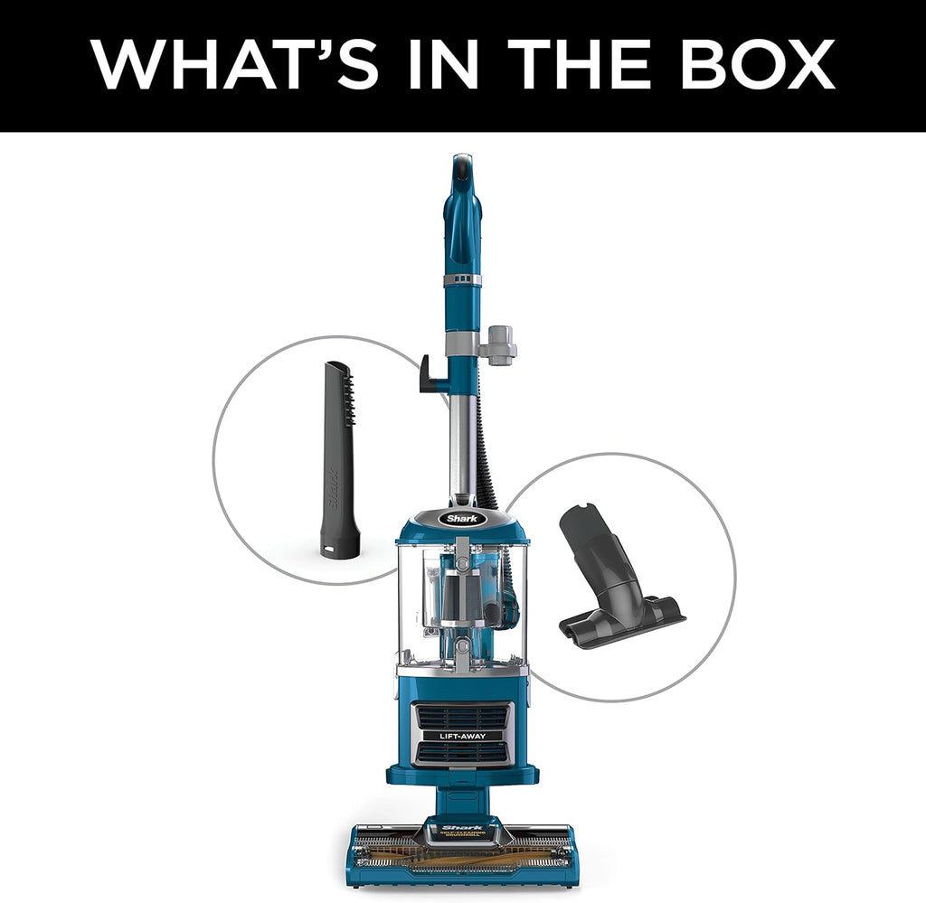 Shark Navigator Lift-Away Vacuum - Self-Cleaning Brushroll & HEPA Filter | Ideal for Pets, Teal, ZU503AMZ