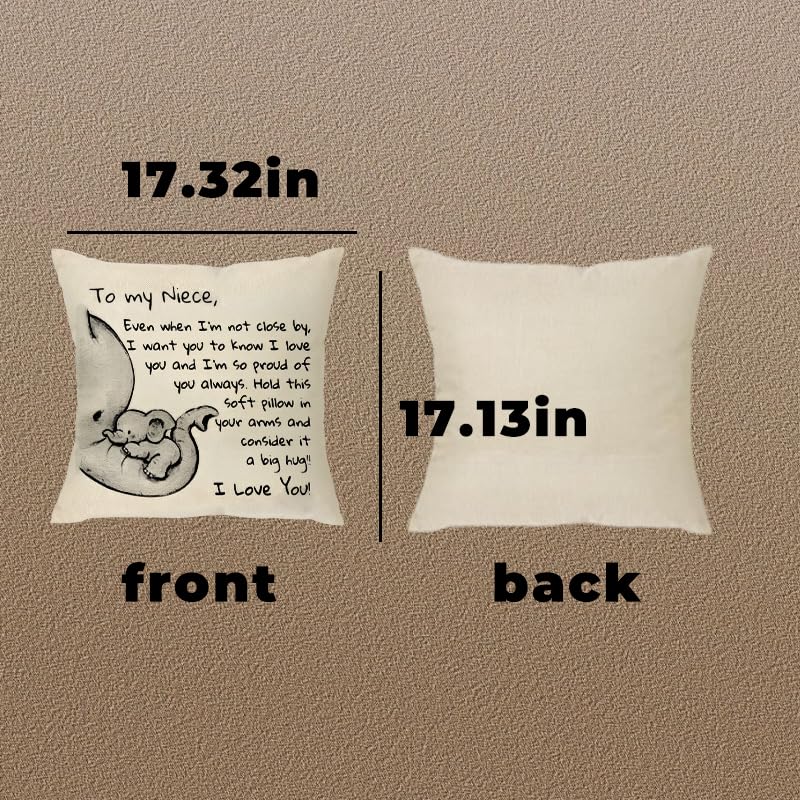 Cute Niece Pillowcase Gift from Aunt & Uncle - Love You Reminder (Grandma Variation)