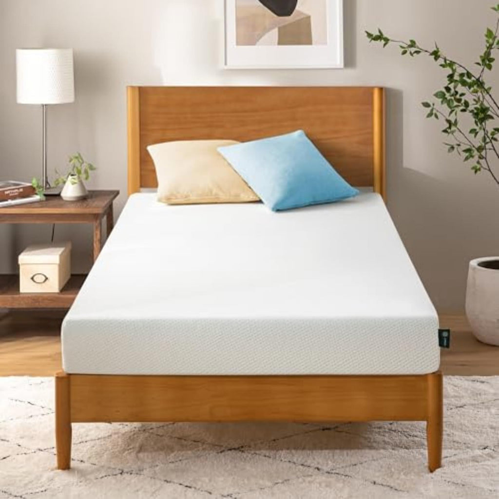 Zinus 5 Inch Twin Green Tea Memory Foam Mattress - Medium Firm, Zoned Pressure Relief, Safe & Fiberglass Free