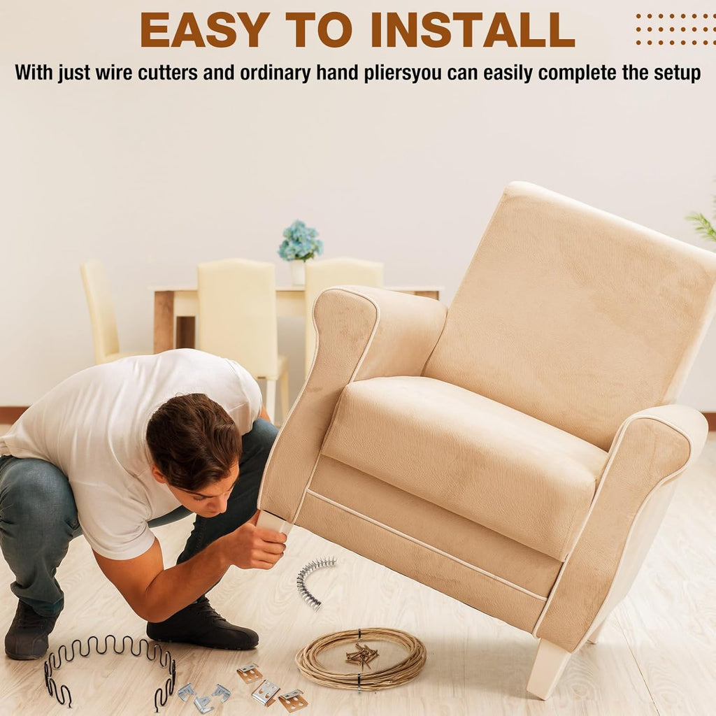 MorningRo 27'' Couch Upholstery Spring Repair Kit - 8 Heavy-Duty Springs & Accessories for Sagging Cushions