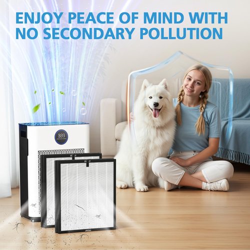 AP303/AP304 Replacement Filter Compatible with DAYETTE & FRESHDEW AP303/AP304, 3-in-1 Filtration System Filters with Activated Carbon for Dust, Pet Dander (Original Filter)