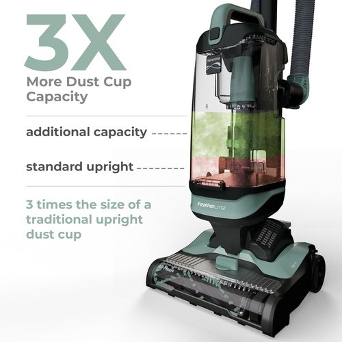 Kenmore DU1275 Bagless Upright Vacuum - Lightweight Carpet Cleaner with Hair Eliminator Brushroll & 4 Height Adjustments
