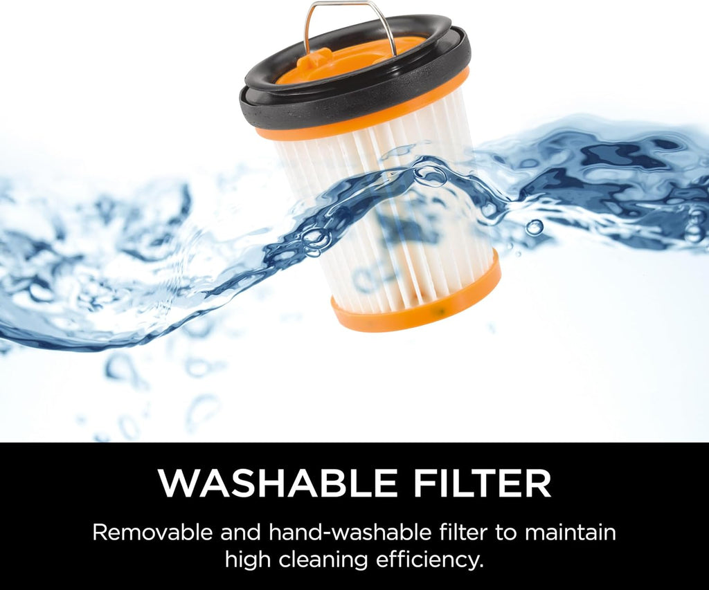 Shark WV201 WANDVAC Handheld Vacuum - Lightweight 1.4 lbs with Powerful Suction & Charging Dock | Graphite Slate