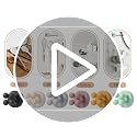 Black Multi-Function Razor Holder for Shower Wall - 6Pcs Silicone Hooks