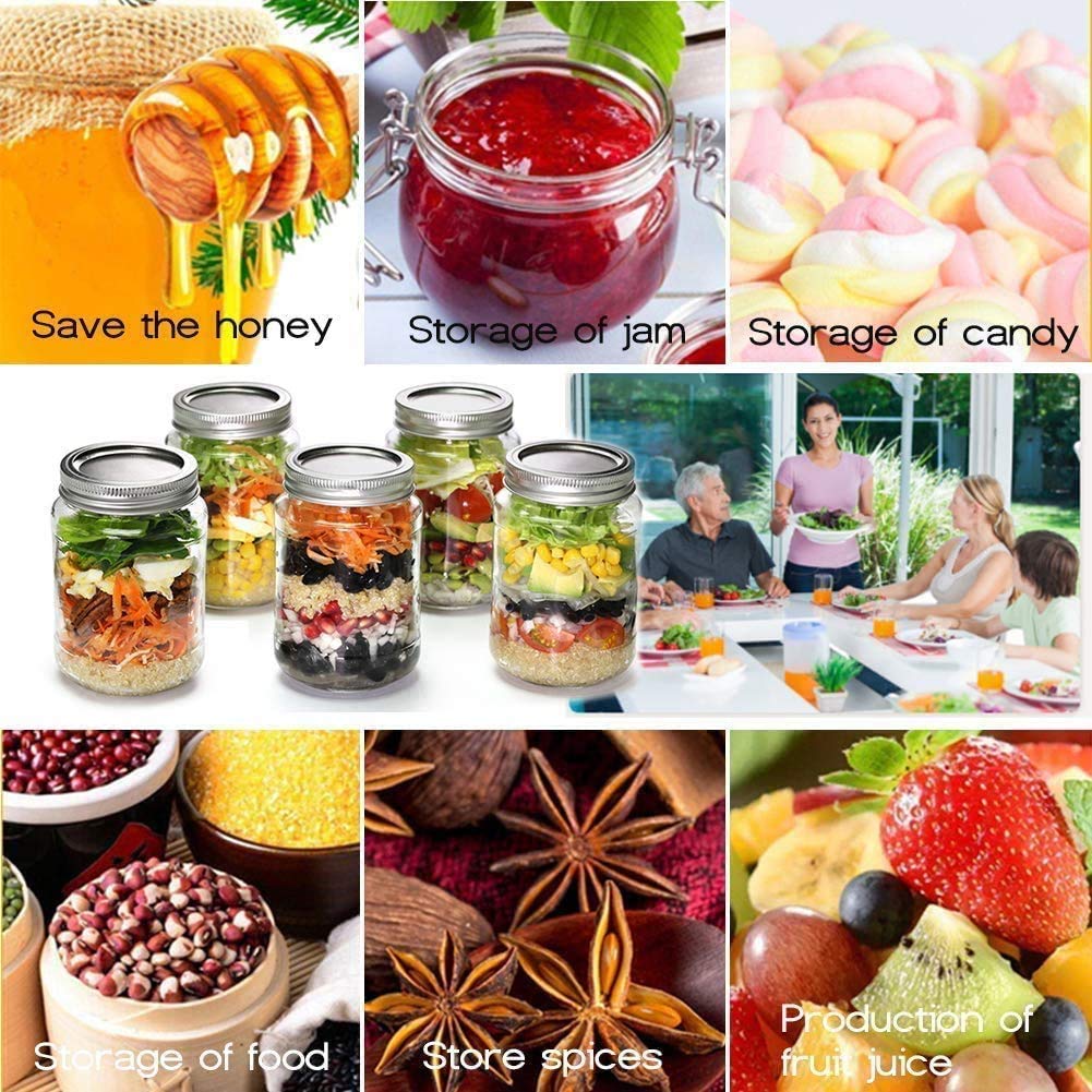 32Pcs Rust-Proof Canning Lids Wide Mouth, Wide Mouth Mason Jar Lids for Ball or Kerr, Large Mouth Mason Jars Lids