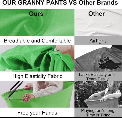 Granny Pants | 17-Piece Outdoor Tossing Game Set - 2 Oversized Pants, 10 Balls & 2 Air Pumps for Kids 4+