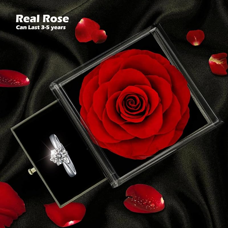 Preserved Rose Gift Box - Eternal Real Rose in Luxury Box for Her