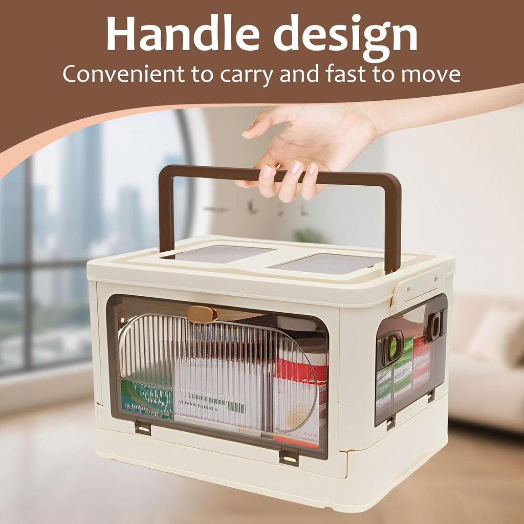 Skiennix 3-Tier Medicine Organizer - Portable Storage Box with Handle & Wheels, Large Capacity First Aid Container
