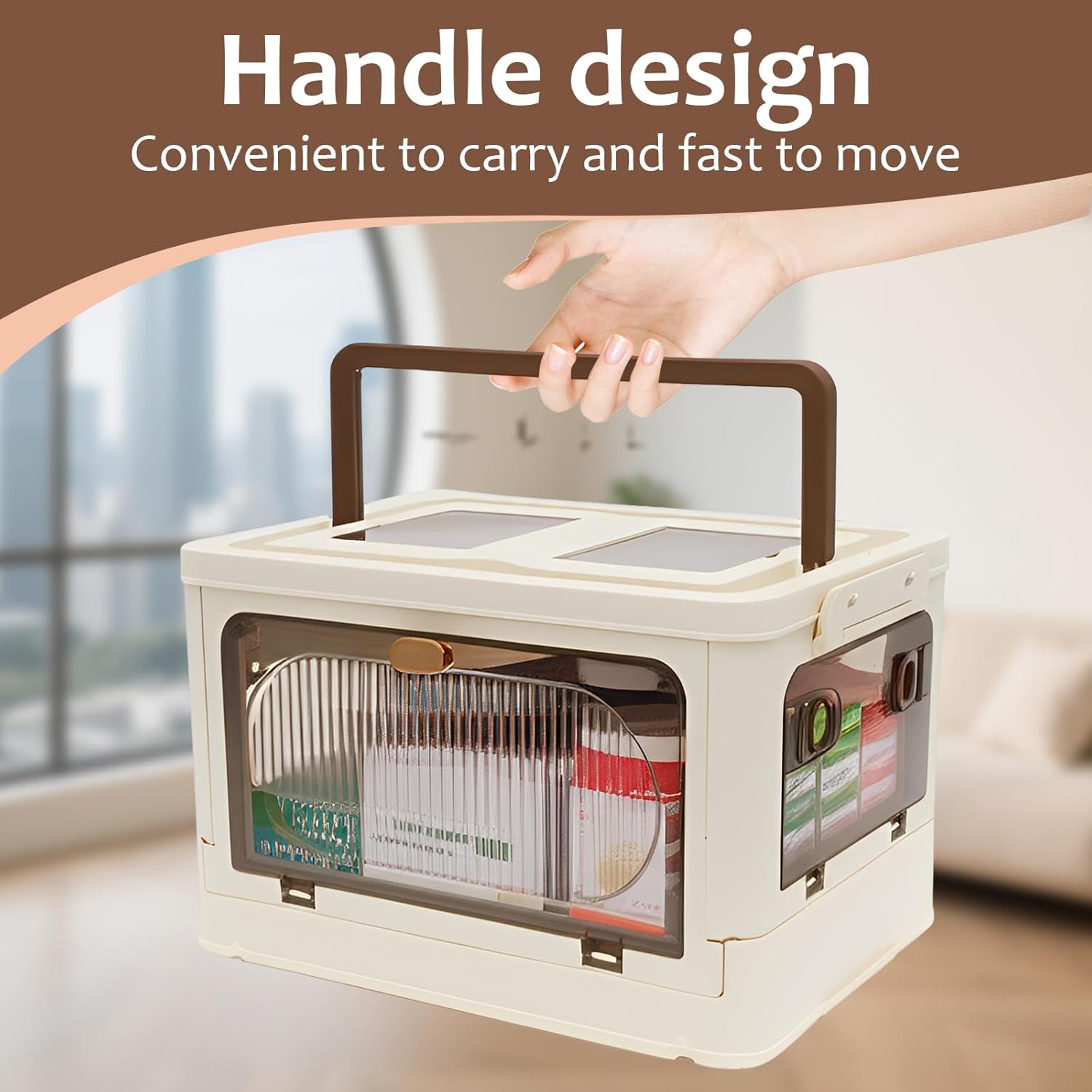 Skiennix 3-Tier Medicine Organizer - Portable Storage Box with Handle & Wheels, Large Capacity First Aid Container