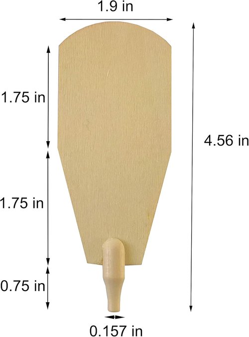BRUBAKER Fan Blades Replacement Kit - 12 Natural Brown Blades for 18" & 24" Pyramid Fans