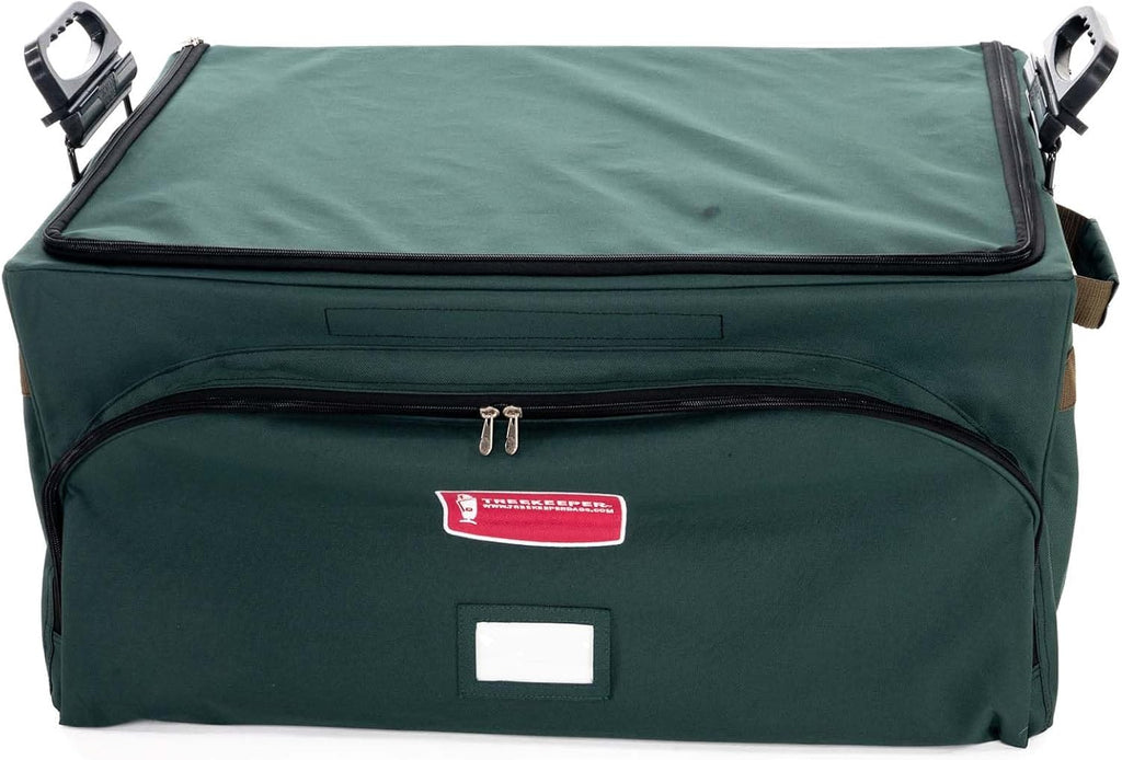 TreeKeeper Deluxe Ornament Storage Box - Holds 72 Ornaments Up to 4 Inches | 3 Removable Trays with Dividers
