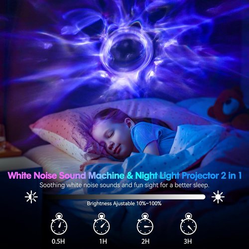 Robot Galaxy Lights Projector, APP Control Star Projector Nebula Light with Remote - Galaxy Star Night Light for Bedroom with Timer and White Noise Kids Adult Gifts for Christmas Birthdays