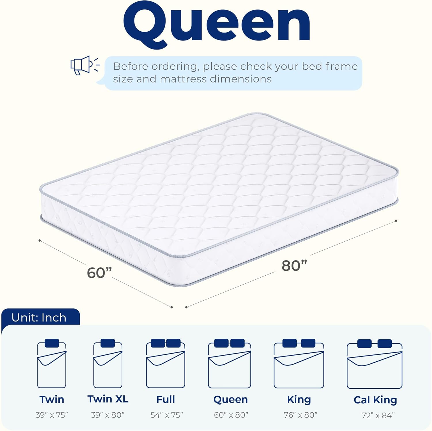 Neo Sleep Queen Size Mattress - 8 Inch Hybrid Comfort with Cooling Gel Memory Foam & Spring