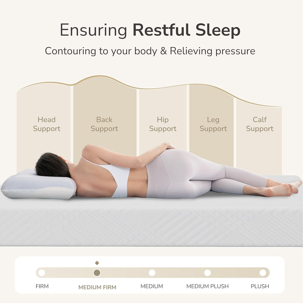 MLILY Full Mattress - 8-Inch Memory Foam for Platform Bed | Medium Firm Comfort