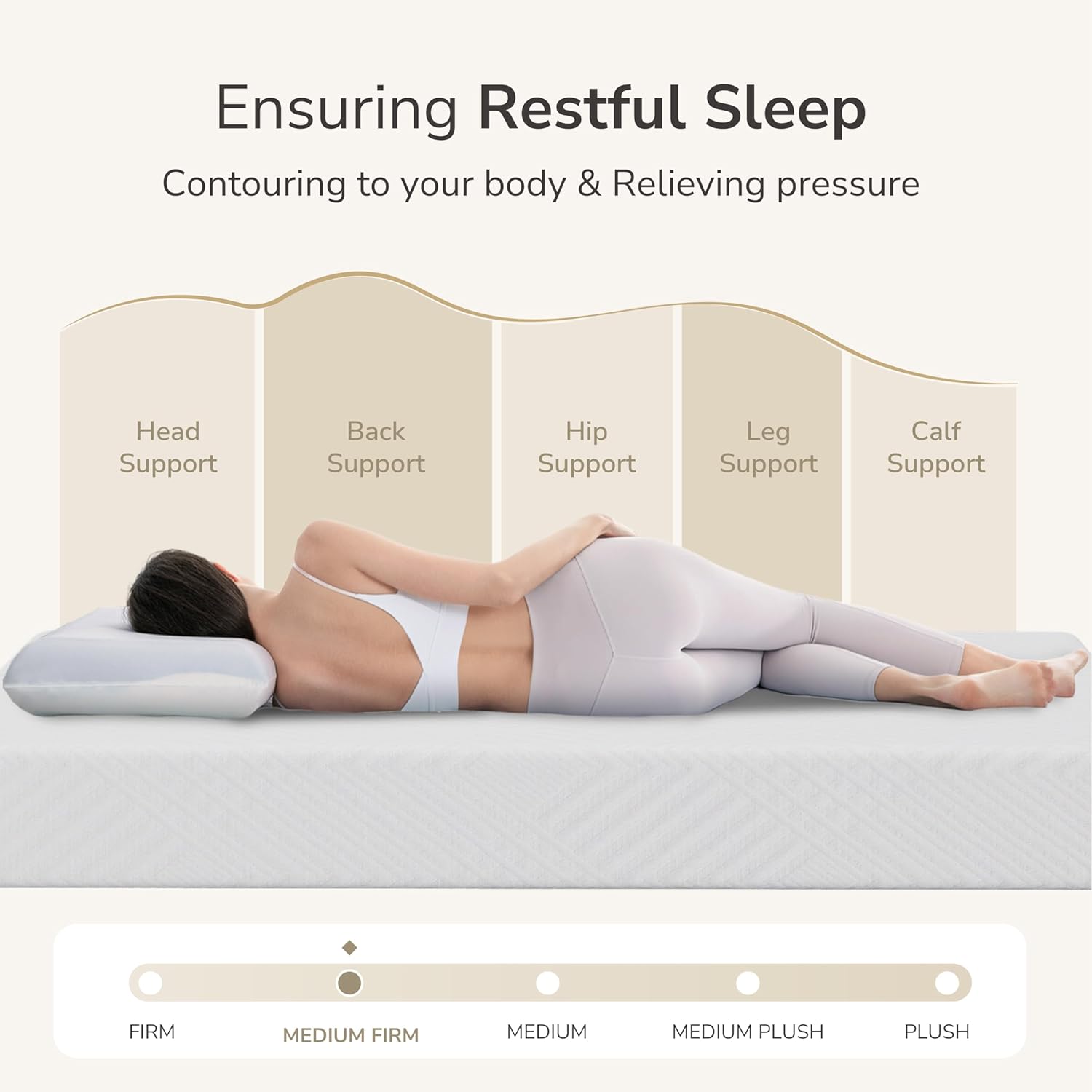 MLILY Full Mattress - 8-Inch Memory Foam for Platform Bed | Medium Firm Comfort