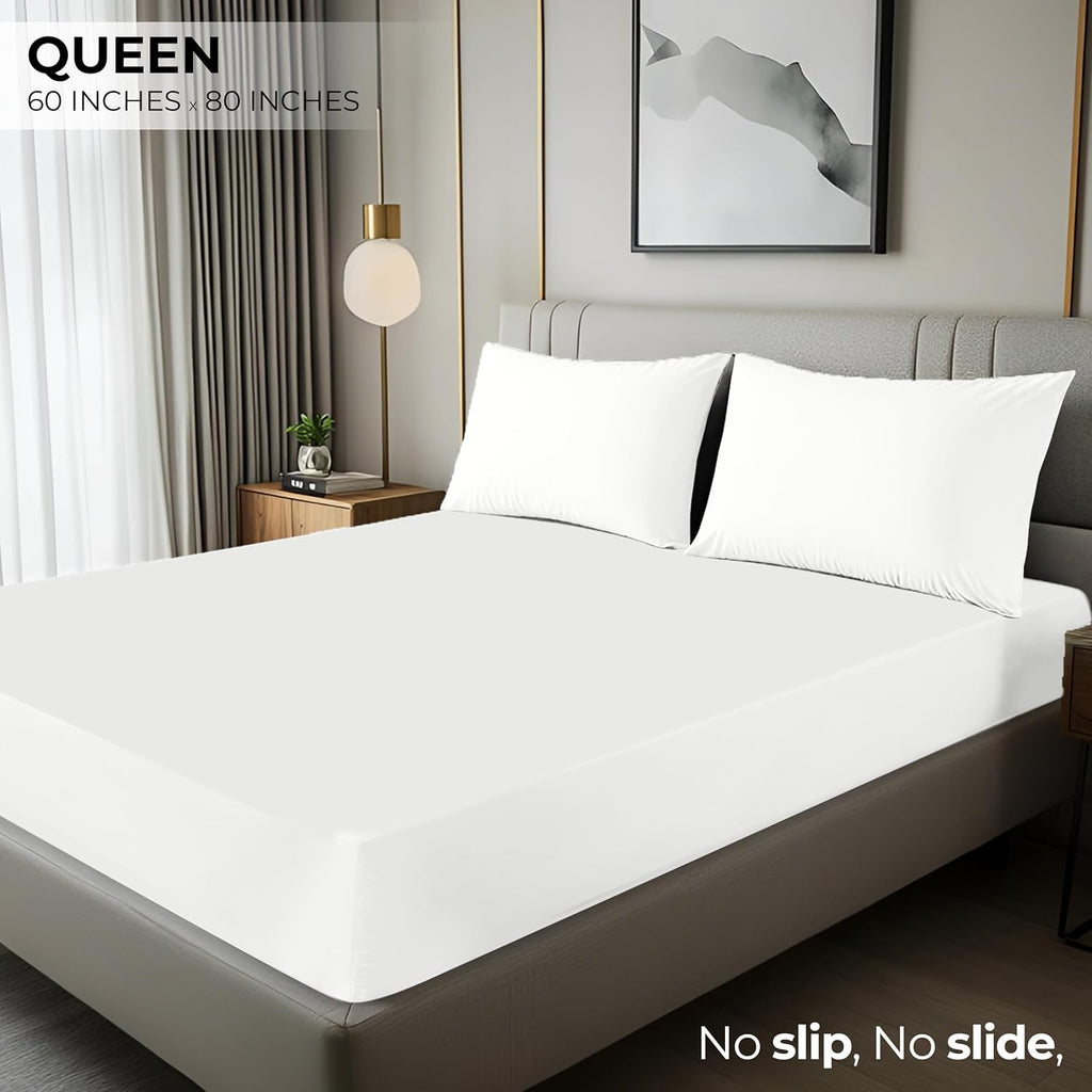 Utopia Bedding Queen Fitted Sheet - Soft Microfiber - Deep Pocket - Fade & Shrink Resistant - White