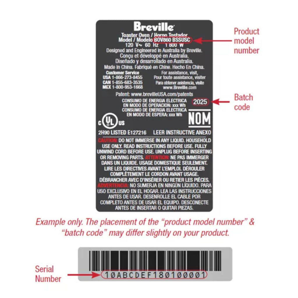 Breville Water Tank Assembly - Replacement for Barista Express® (BES870 & BES860) from 1708F PDC - Part SP0022015 (Brushed Stainless Steel)