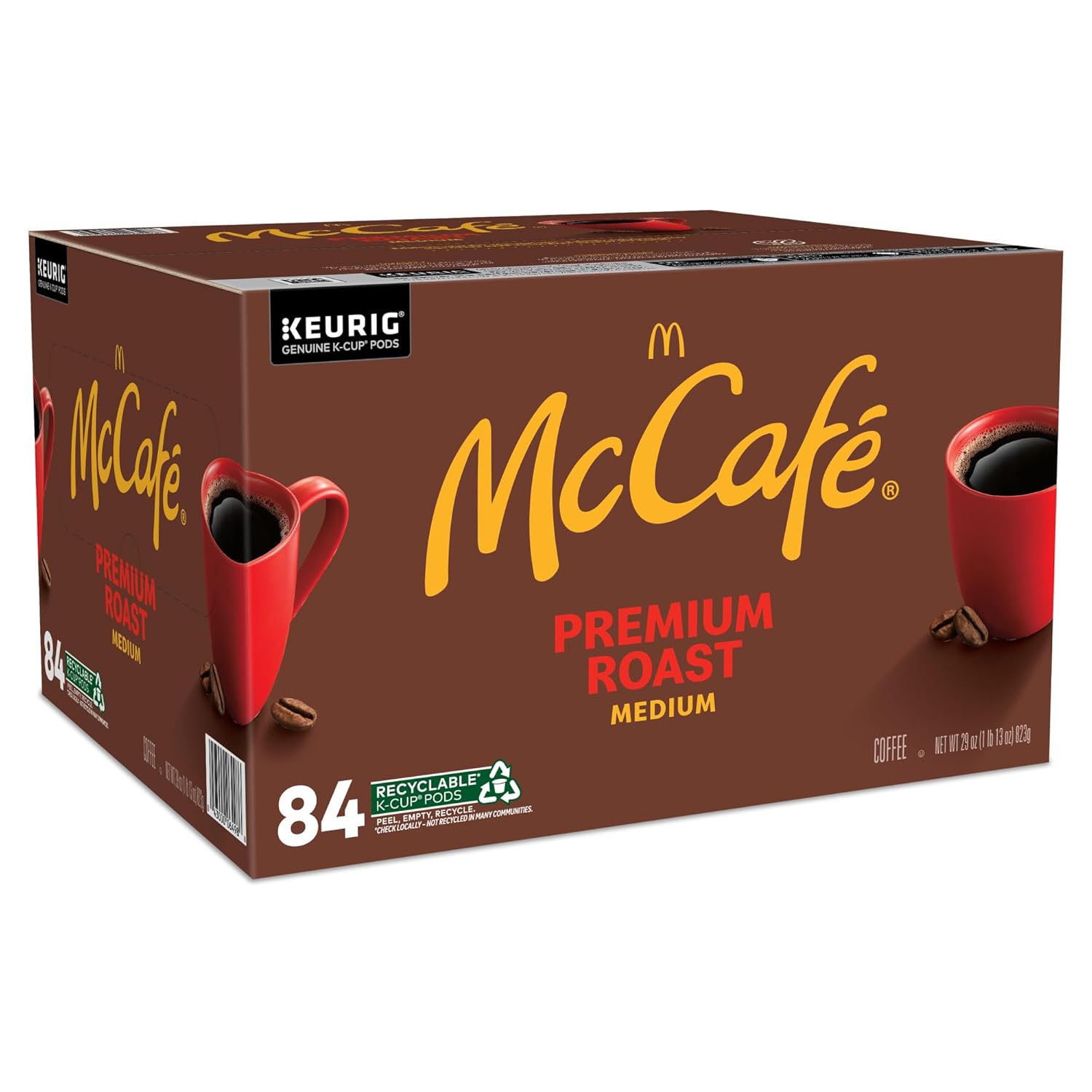 McCafe Premium Roast Coffee - Medium Roast Single Serve K-Cup Pods | 84 Count for Convenient Brewing