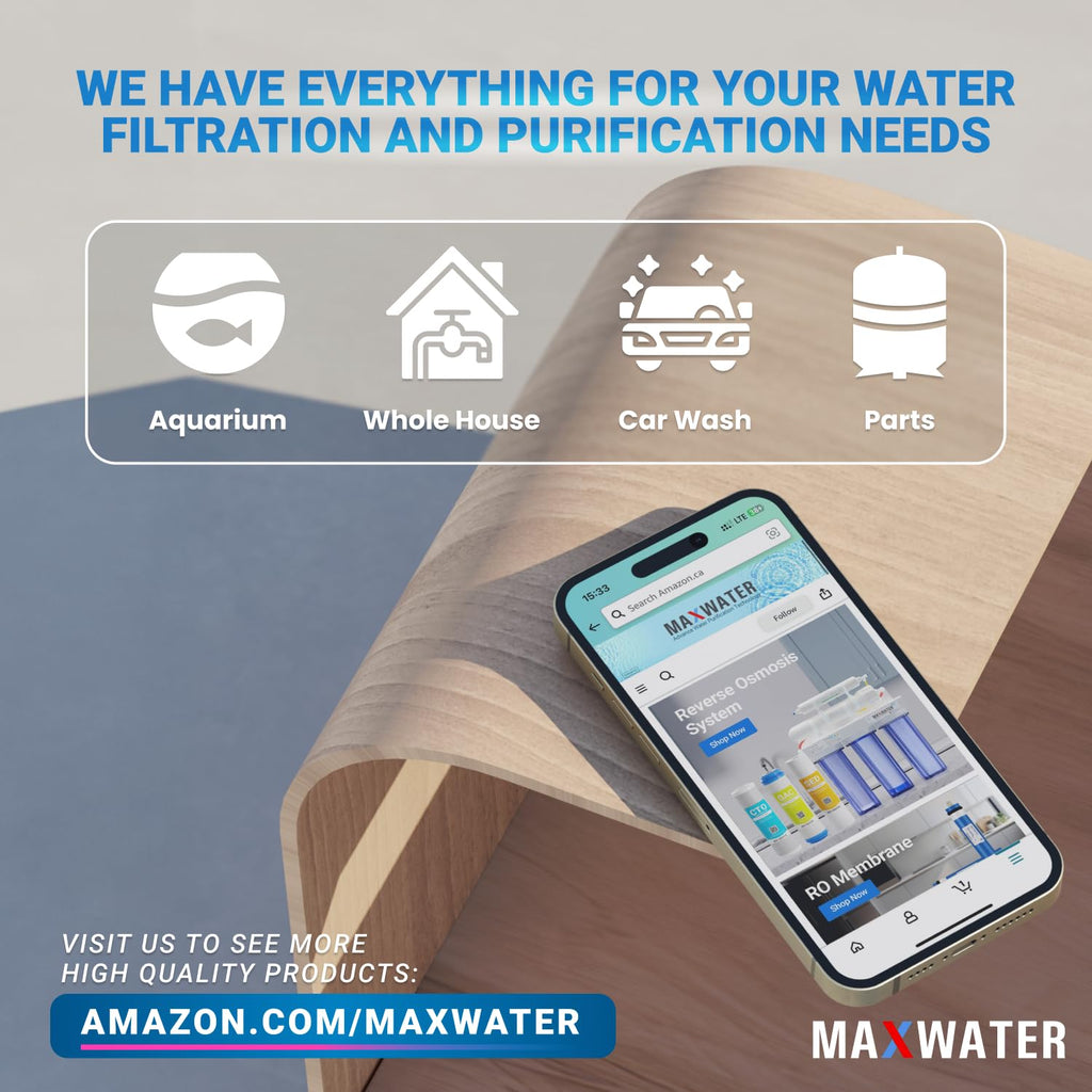 50 Pack of 10 Micron 10" x 2.5" Inch Polypropylene Sediment Filters compatible with 10" Standard RO Reverse Osmosis and WH Whole House Systems
