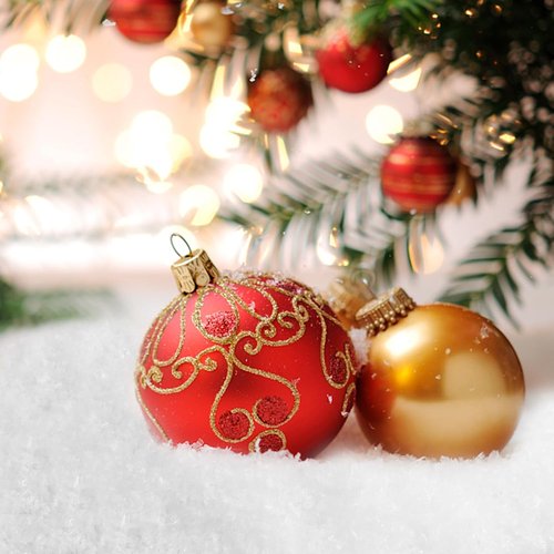FOIMAS Artificial Snow - Glittery Fake Snow Powder for Christmas Village Crafts | 10.7oz