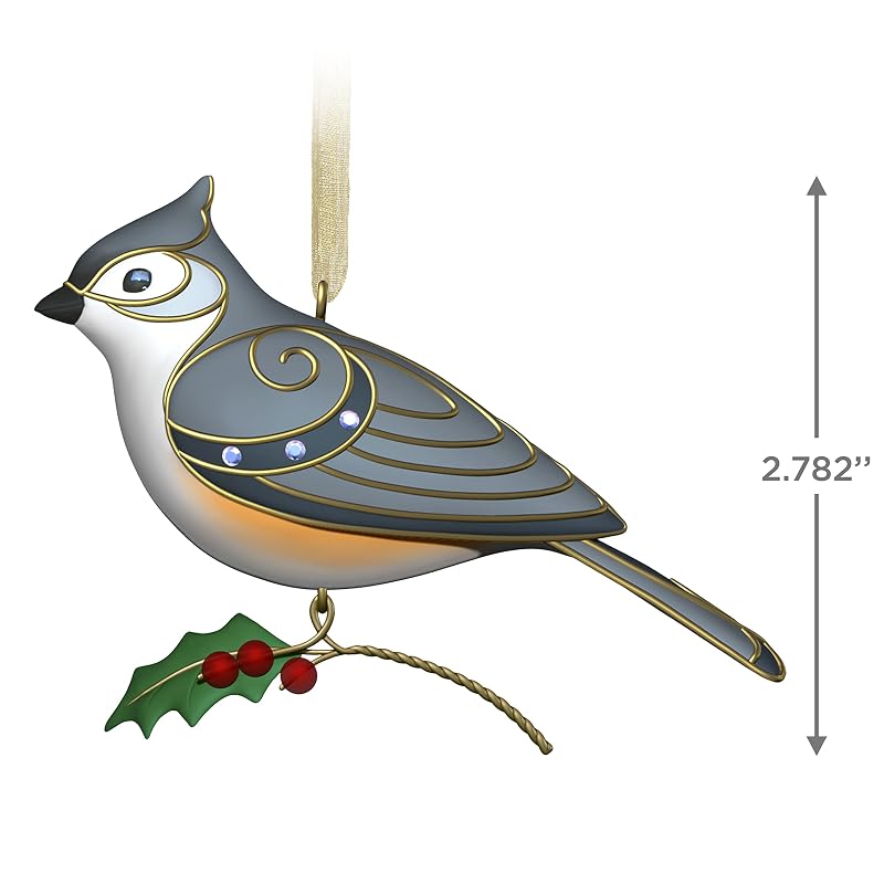 Tufted Titmouse Keepsake Ornament - 2022 Beauty of Birds, Hallmark Keepsake (Variation: Tufted Titmouse+Ornament)