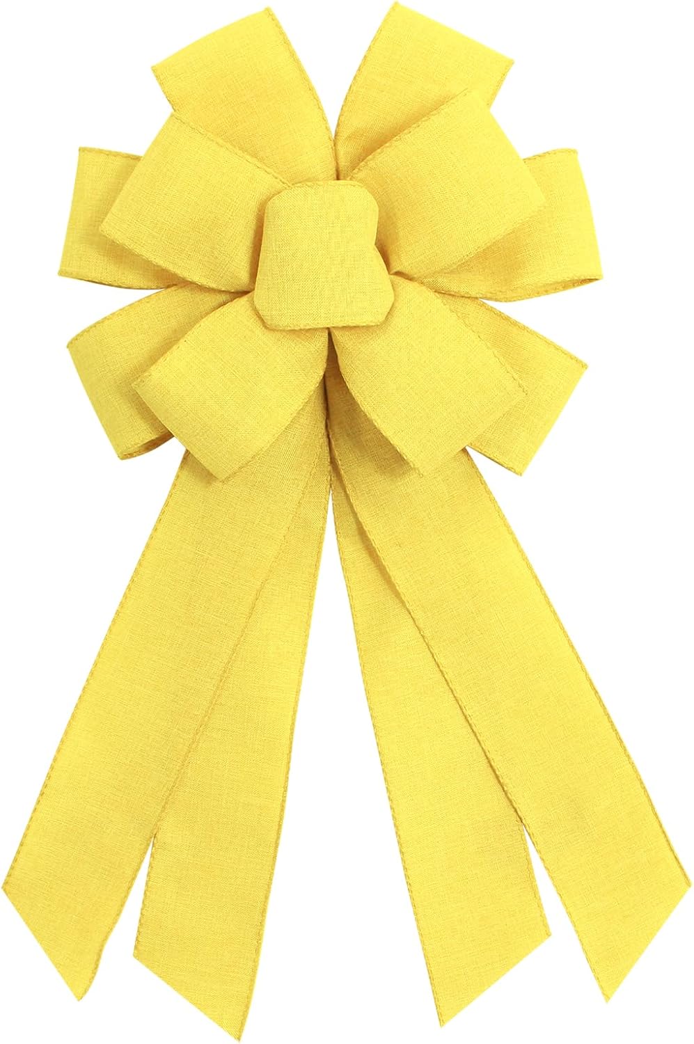 Skiennix Large Yellow Wreath Bow - Perfect for Fall & Thanksgiving Home Decorations | Farmhouse Style