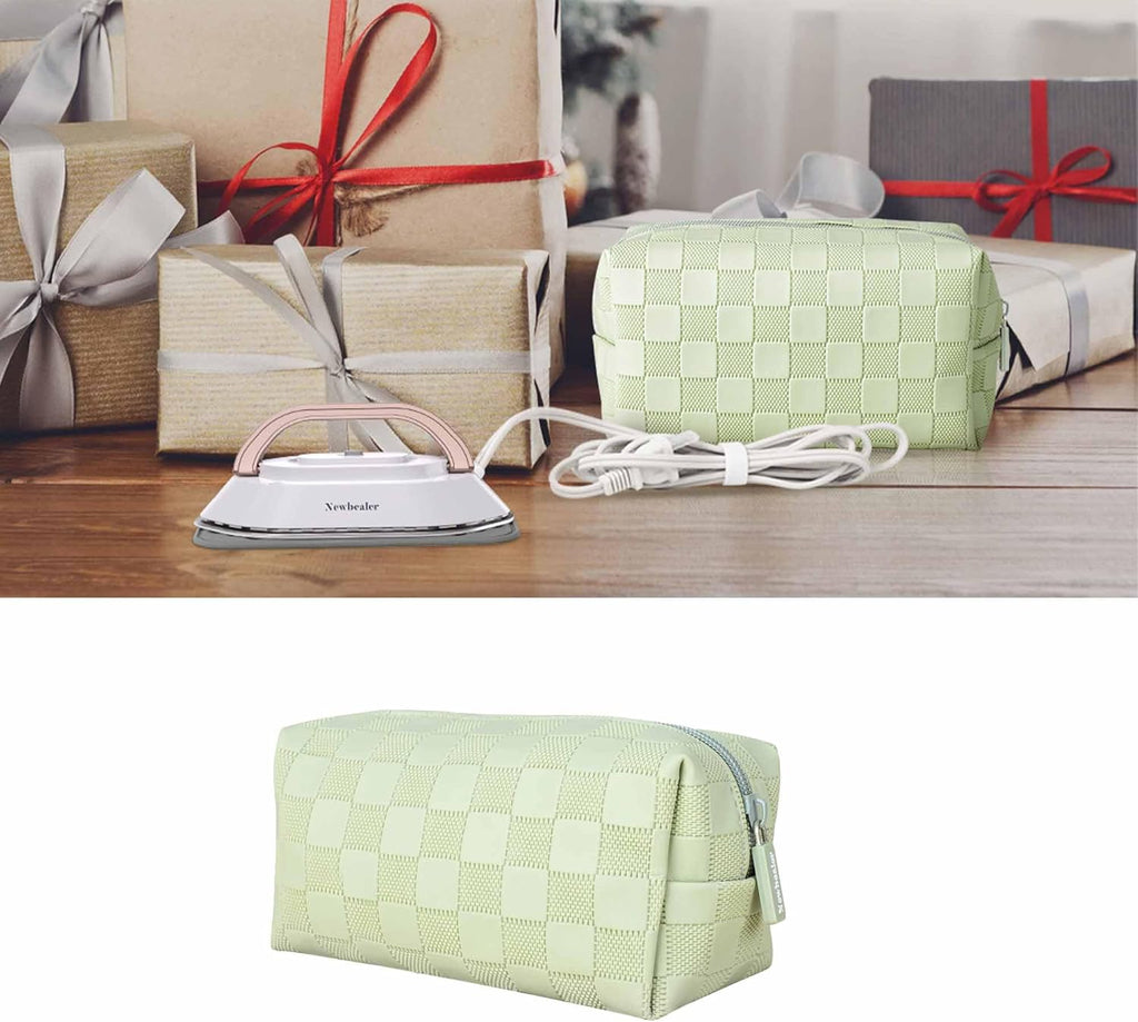 Newbealer Travel Storage Bag - Portable Waterproof Zipper Pouch for NB301 Iron | Lightweight Organizer in Stylish Green
